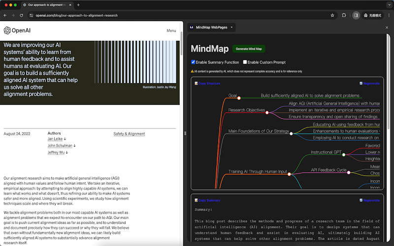 MindMap WebPages